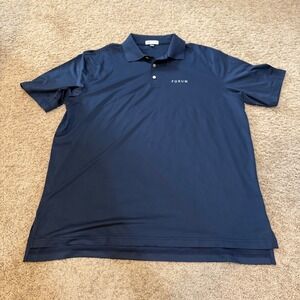Peter Millar Forum Polo Shirt Golf‎ Athletic Comfortable Casual Blue XL
